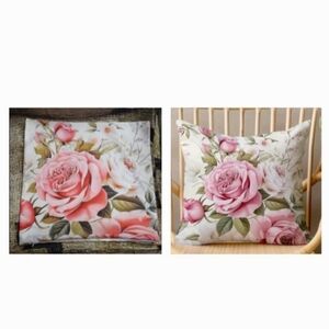 4/$30 New Floral Pillow Case - Size 18 x 18 Inches